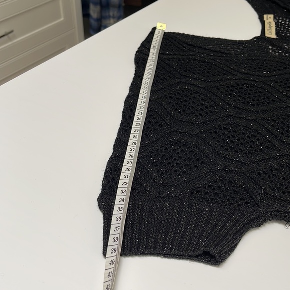 Black knit sweater top - Picture 6 of 6